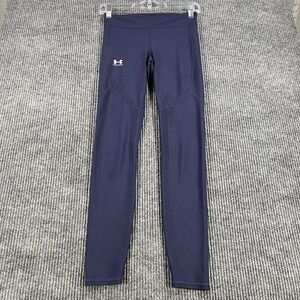 Under Armour Leggings Womens Small Blue HeatGear Compression Athletic Leggings